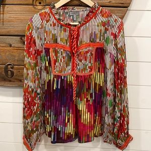 EUC Anthropologie Etienne peasant blouse